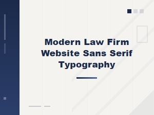 Modern Sans-Serif Fonts for Law Firm Websites